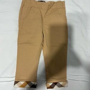 H&M Tan Kids Casual Pants with Patterned Cuffs